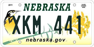 NE license plate XKM441