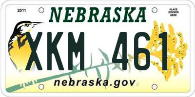 NE license plate XKM461