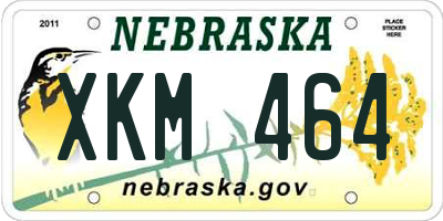 NE license plate XKM464