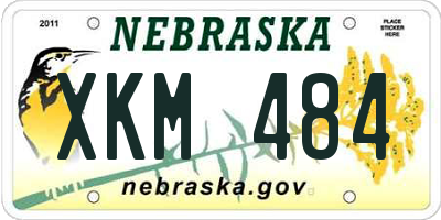 NE license plate XKM484