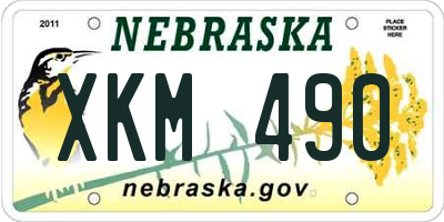 NE license plate XKM490