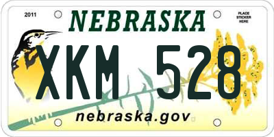 NE license plate XKM528