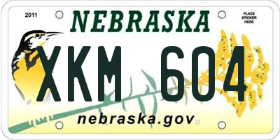 NE license plate XKM604