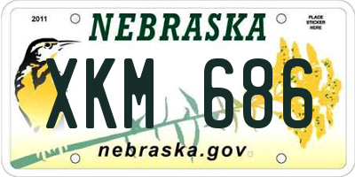 NE license plate XKM686