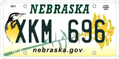 NE license plate XKM696