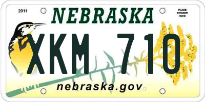NE license plate XKM710