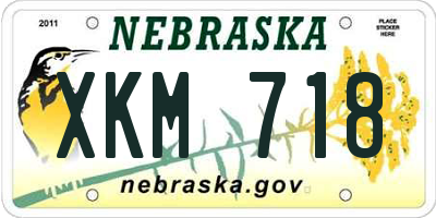 NE license plate XKM718