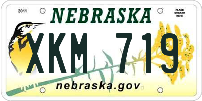 NE license plate XKM719