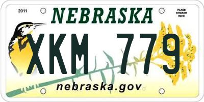 NE license plate XKM779