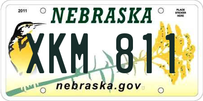 NE license plate XKM811
