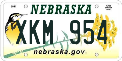 NE license plate XKM954