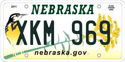 NE license plate XKM969