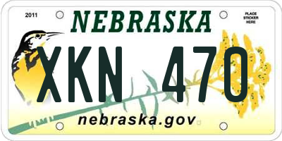 NE license plate XKN470