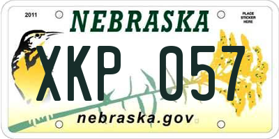 NE license plate XKP057