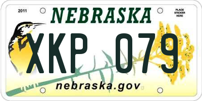 NE license plate XKP079