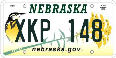 NE license plate XKP148