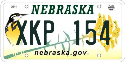 NE license plate XKP154