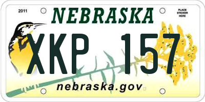 NE license plate XKP157