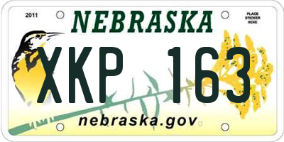 NE license plate XKP163