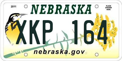 NE license plate XKP164