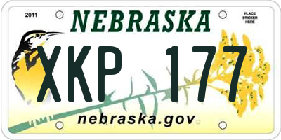 NE license plate XKP177