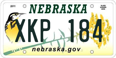 NE license plate XKP184
