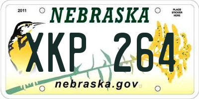 NE license plate XKP264