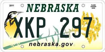 NE license plate XKP297