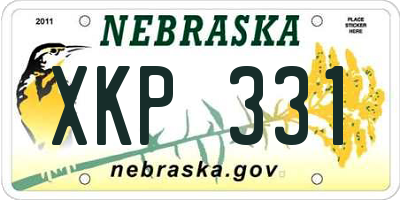 NE license plate XKP331