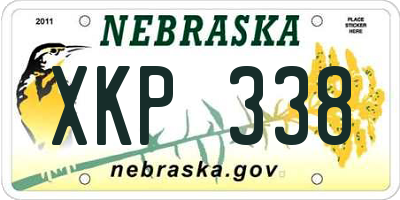 NE license plate XKP338