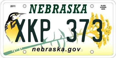 NE license plate XKP373