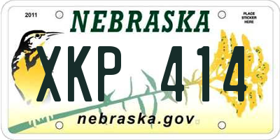 NE license plate XKP414
