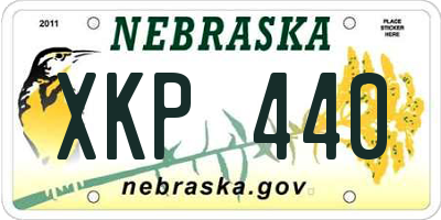 NE license plate XKP440