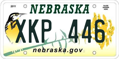 NE license plate XKP446