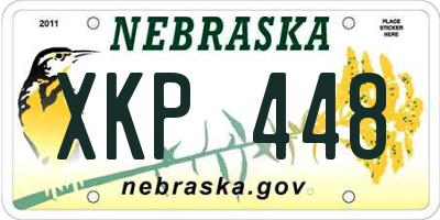 NE license plate XKP448