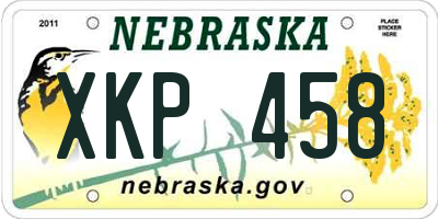 NE license plate XKP458