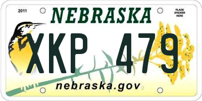 NE license plate XKP479