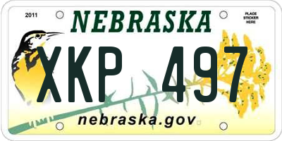 NE license plate XKP497