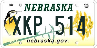NE license plate XKP514