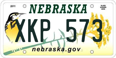 NE license plate XKP573