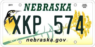 NE license plate XKP574