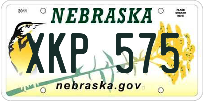 NE license plate XKP575