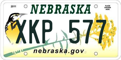 NE license plate XKP577
