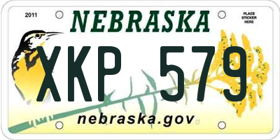 NE license plate XKP579