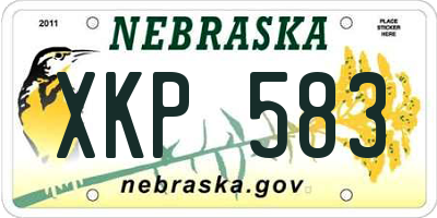 NE license plate XKP583