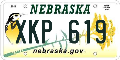 NE license plate XKP619