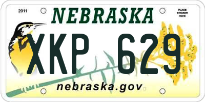 NE license plate XKP629
