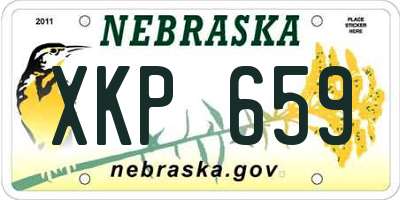 NE license plate XKP659