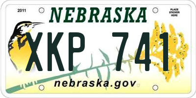 NE license plate XKP741