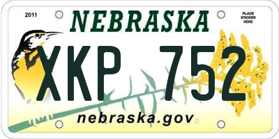 NE license plate XKP752